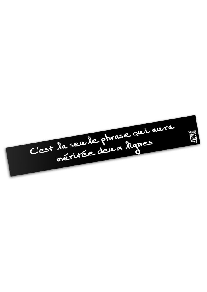 Moquerie c'est la seule phrase qui aura méritée deux lignes